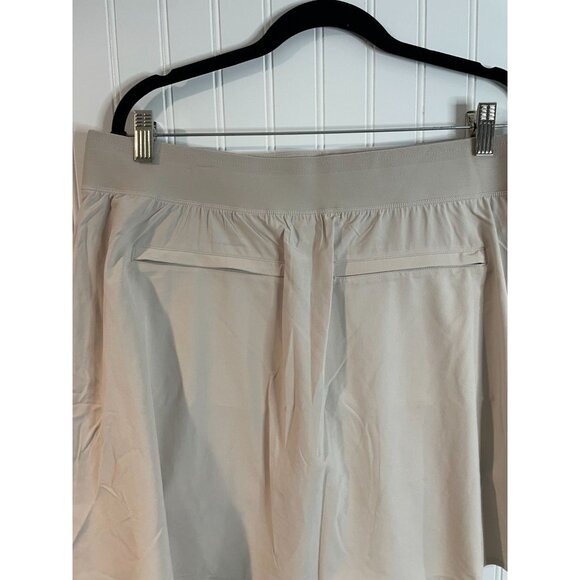 Athleta Beige Skirt With Zippered Pockets Size 16 - Picture 5 of 12